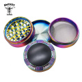 Zinc Alloy 4 parts 63mm herb grinder weed grinder Metal  herb crusher custom logo smoking accessories